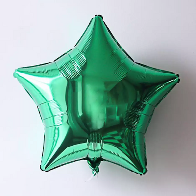 Зелена зірка фольгована з гелієм, 45 см star_green фото