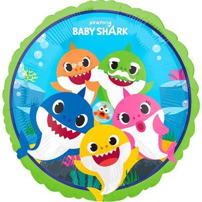 Коло Baby Shark, куля фольгована з гелієм babyshark фото