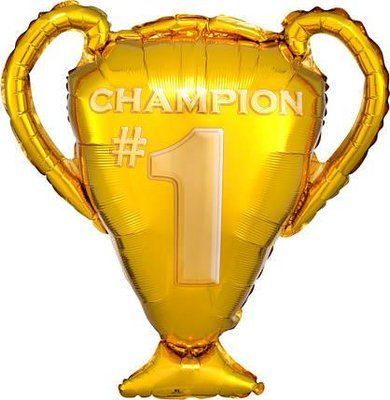 Кубок Чемпіона, фігура фольгована з гелієм champion фото