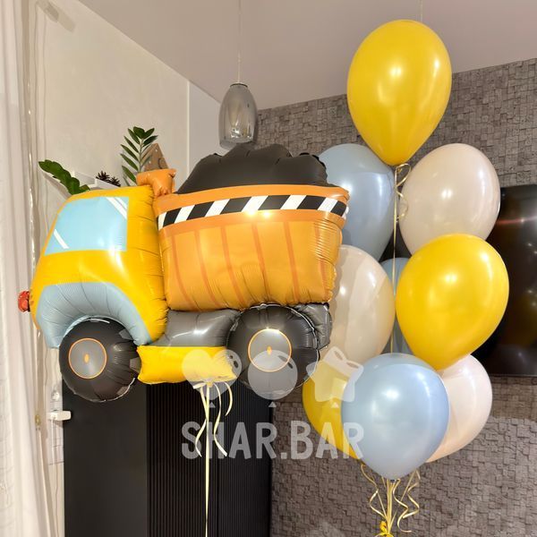 Самоскид, фігура фольгована з гелієм dump_truck фото