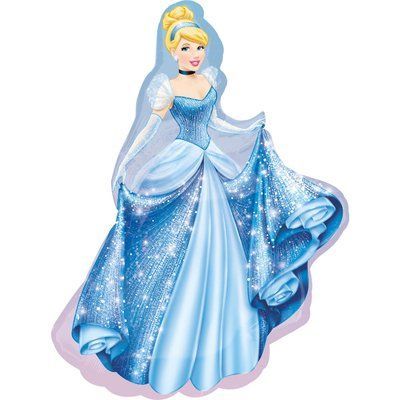 &nbsp;Попелюшка, фольгована фігура з гелієм Cinderella фото