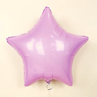 Рожева зірка (сатинова) фольгована з гелієм, 45 см star_pink фото
