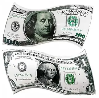 Долар, фігура фольгована з гелієм dollar фото