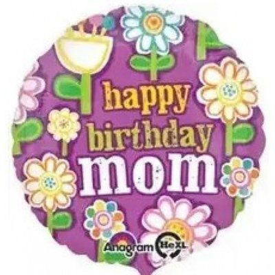 "Happy Birthday mom", кулька з гелієм mom фото