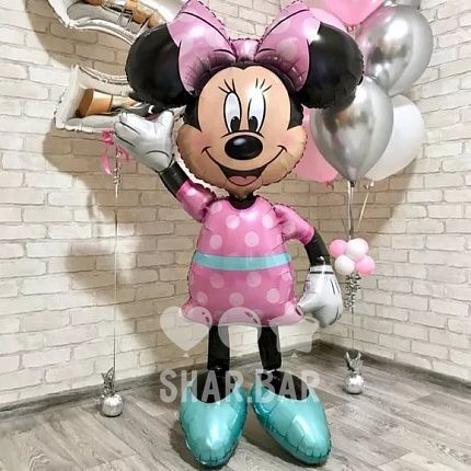 Мінні Маус, кулька фольгована з гелієм, ходячка, ростова фігура minnie_mouse фото