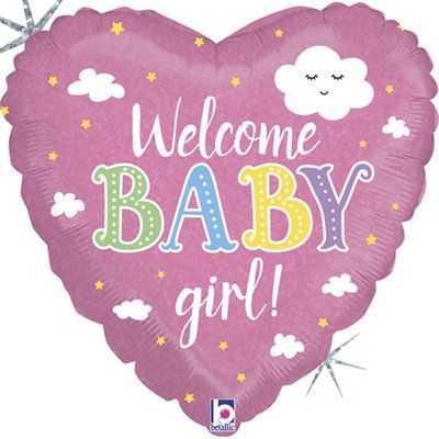 "Welcome Baby girll", фігура фольгована з гелієм girll_23 фото