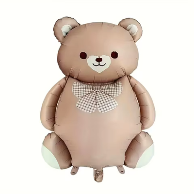 Ведмедик коричневий з бантиком, фігура з гелієм teddybear_1 фото