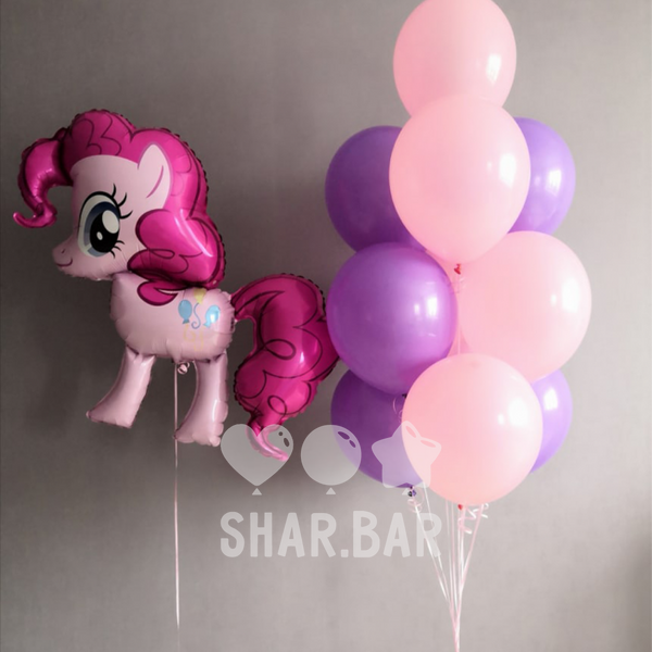 Поні Pinkie Pie (Пінкі Пай), фігура фольгована з гелієм Pinkie-Pie фото