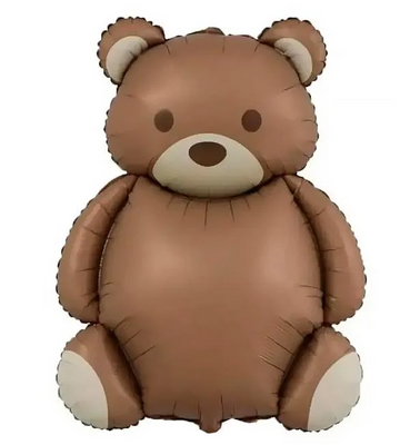 Ведмедик пастельний коричневий, фігура з гелієм teddybear_3 фото