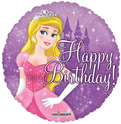 Кулька фольгована кругла з Принцесою, з гелієм princess_3 фото