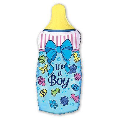 Фольгована фігура на виписку пляшечка It's a Boy 1014 фото