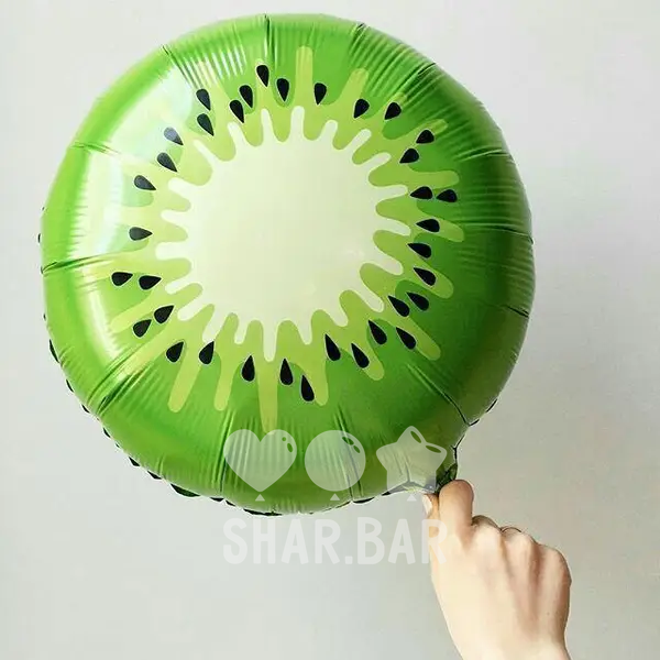 Ківі, коло фольговане з гелієм kiwi фото