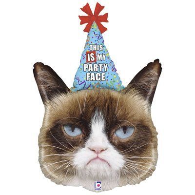 Похмурий кіт, фігура фольгована з гелієм grumpy_cat фото