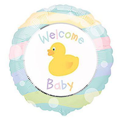 Кулька фольгована з гелієм Welcome Baby (з качечкою) welcome_baby фото