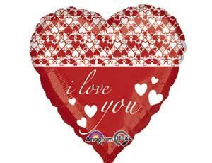 "I love you", фольговане сердечко з гелієм love_2 фото
