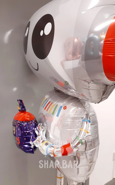 Фігура робота, ходячка фольгована з гелієм robot_2 фото