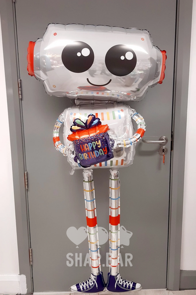 Фігура робота, ходячка фольгована з гелієм robot_2 фото