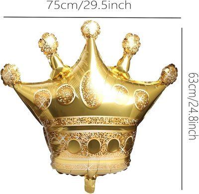 Корона золота, фігура з гелієм crown_gold фото