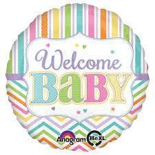 Веселка Baby, кулька з гелієм на виписку welcome_baby_1 фото
