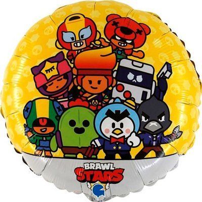 Brawl Stars кулька фольгована з гелієм brawl-stars фото