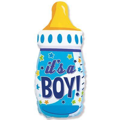 Фольгована фігура на виписку пляшечка It's a Boy bottle_boy_2 фото