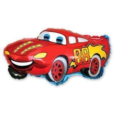 Машинка червона (Маквін), фігура фольгована з гелієм red_cars фото
