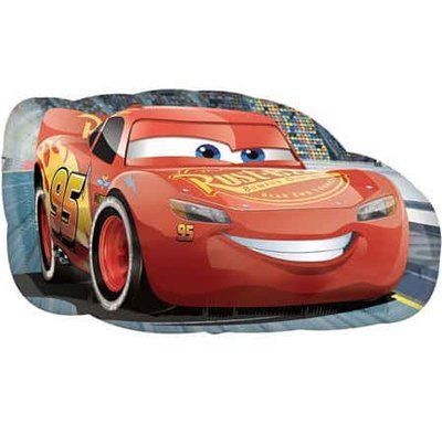 Машинка Тачки Маквін, фігура фольгована з гелієм (США) McQueen фото