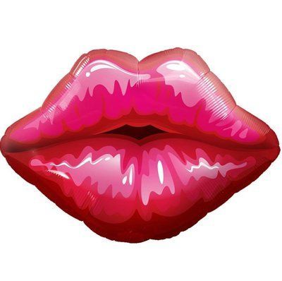 Губи, фігура фольгована з гелієм lips фото