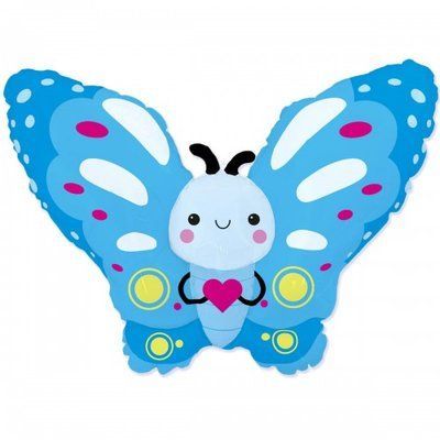 Метелик, фігура з гелієм butterfly_blue фото